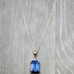 10KT Gold LGL Sapphire Necklace